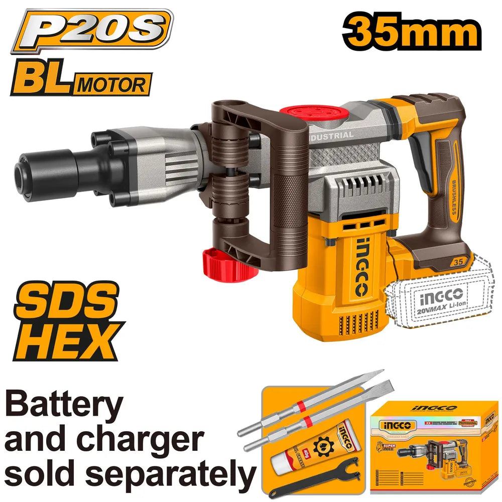 20V Cordless Demolition Breaker 35mm - INGCO